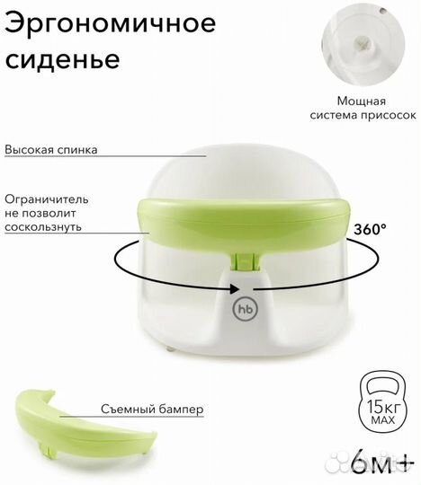 Сиденье для ванны Happy Baby favorite для купания