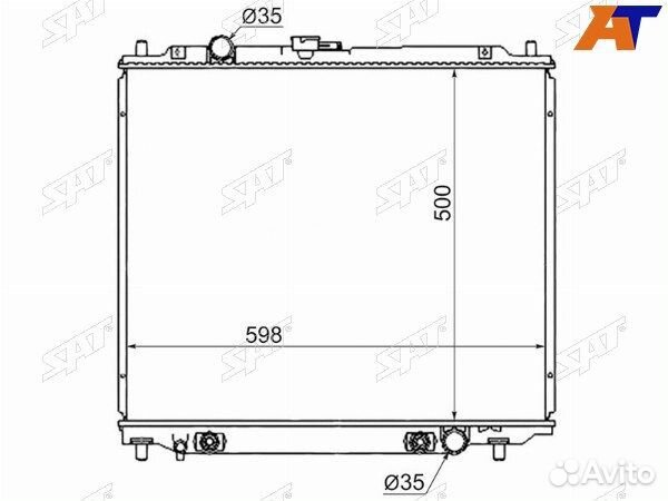 Радиатор mitsubishi, mitsubishi pajero, mitsubishi