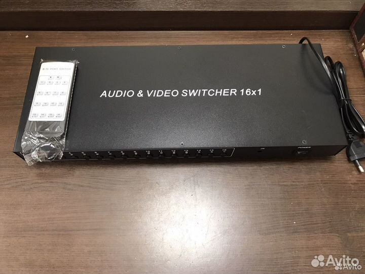 Переключатель Тюльпанов AV RCA 16x1 Коммутатор сви