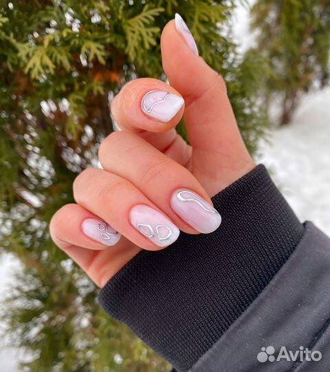 Маникюр с покрытием, любой дизайн