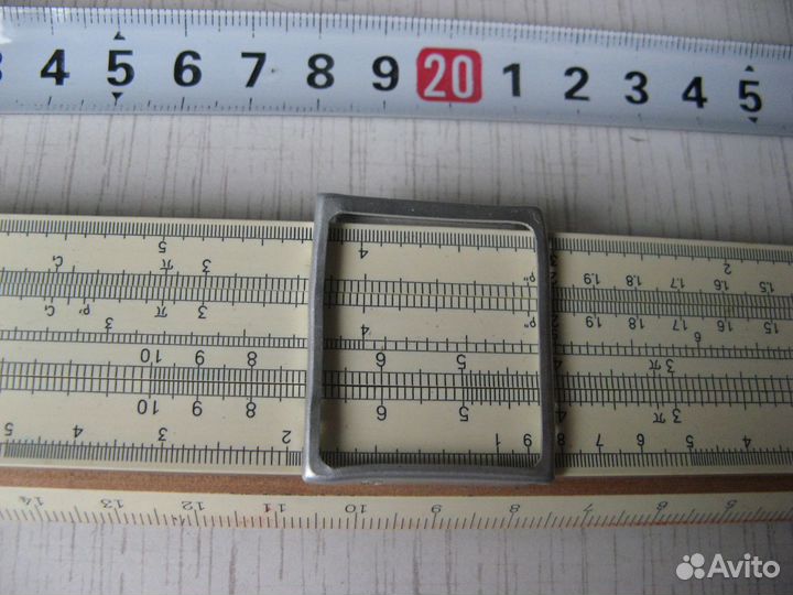 Логарифмическая линейка в футляре СССР