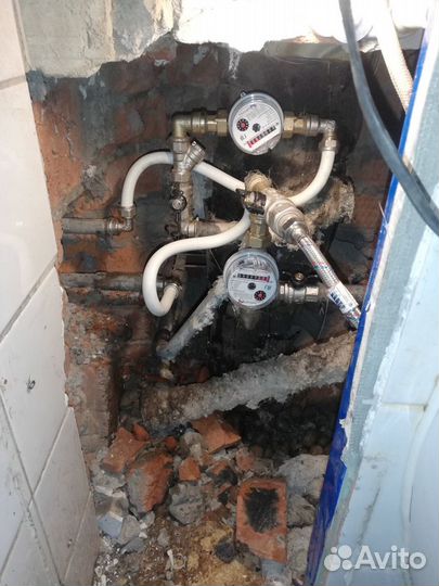 Замена, установка счетчиков воды