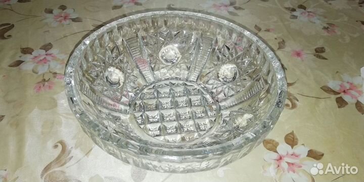 Салатник хрусталь СССР