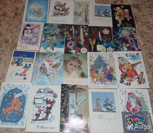 Открытки СССР Новый Год
