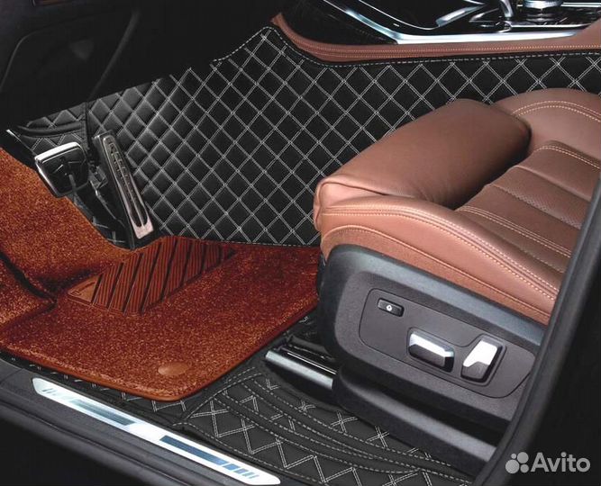 3D Коврики Geely Салон Багажник из Экокожи