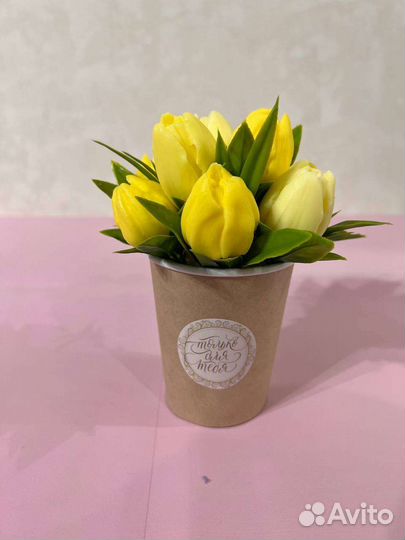 Букет тюльпанов из мыла