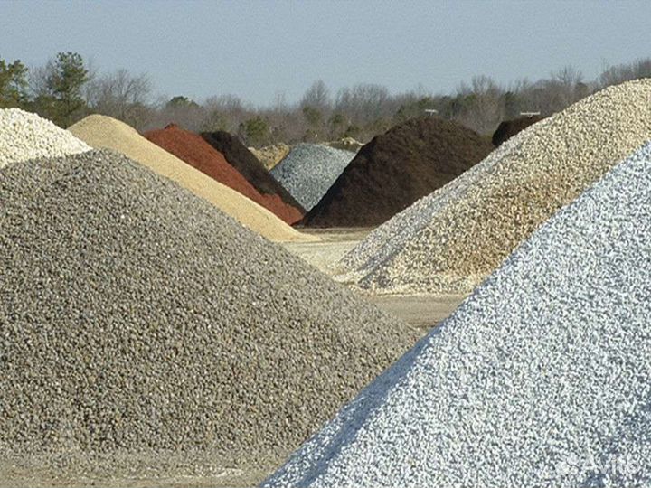 Щебень,окол,песок,отсев земля плодородная