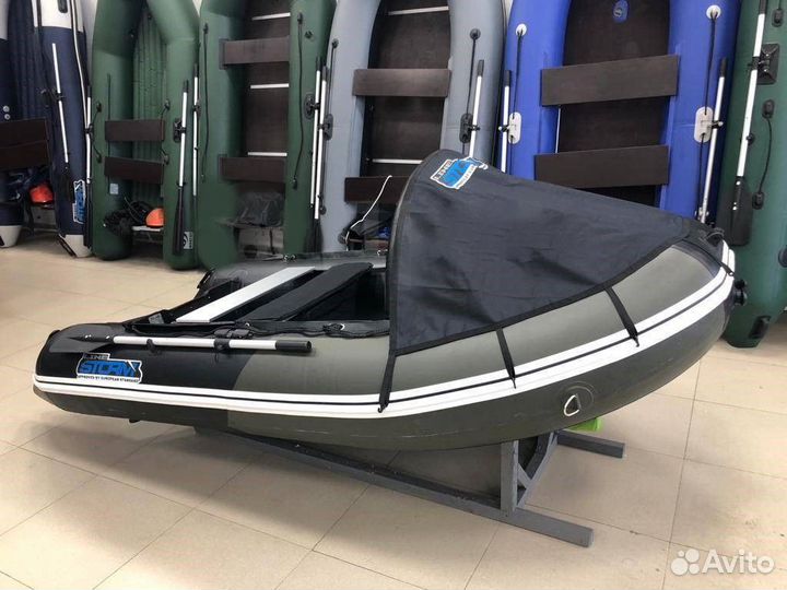 Лодка пвх Stormline Adventure Standard 340 серая