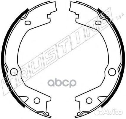 К-т бараб. тормоз. колодок 046220 Trusting