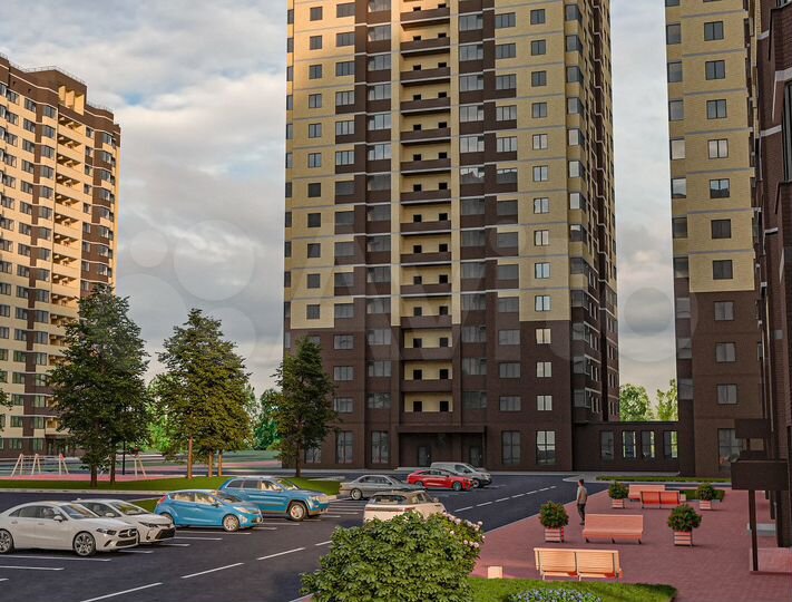 1-к. квартира, 48,5 м², 13/19 эт.