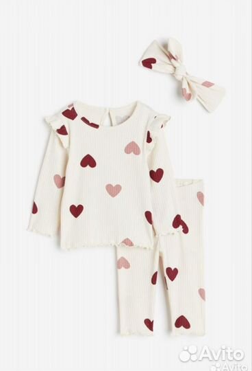 Летний комплект тройка для девочки Н&М 86