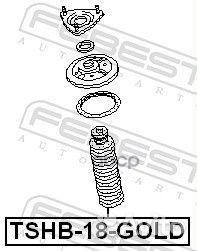 Пыльник амортизатора с отбойником универсальный HQ