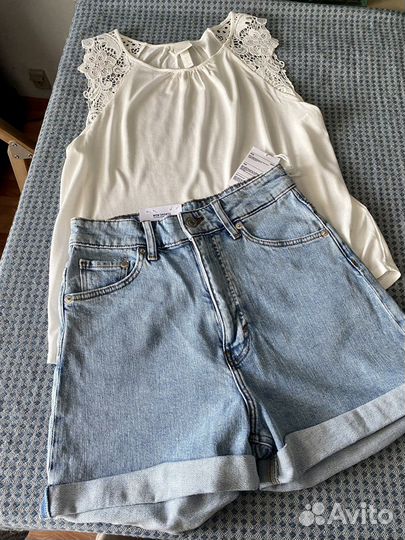 Новые шорты и топы Н&M xs,s