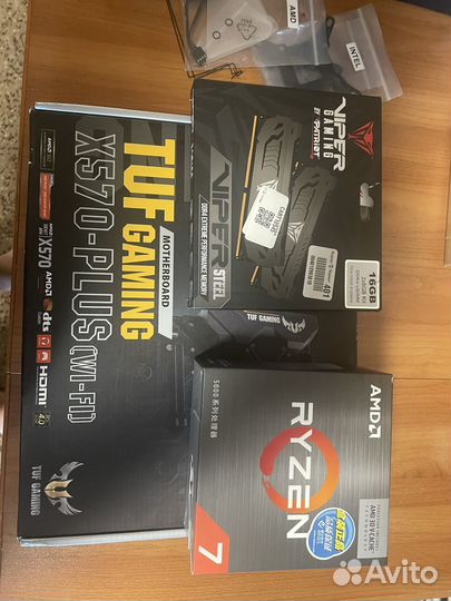 5800x3d Asus tuf 570 16gb Patriot 4133 ssd 128