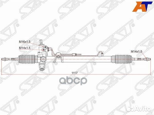 Рейка рулевая honda CR-V RD1 LHD ST-53601-S10-A