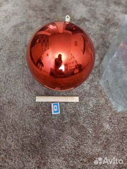 Новогодняя игрушка шар d30см