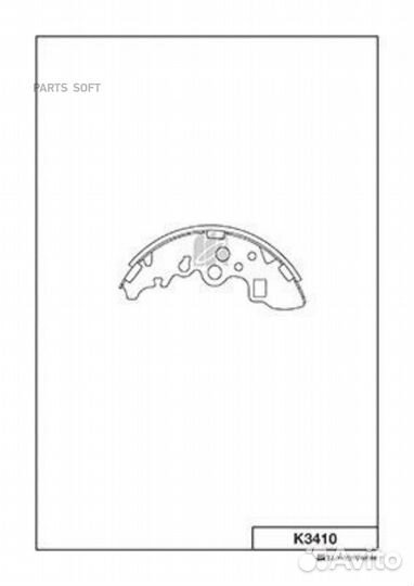 Kashiyama K3410 колодки барабанные