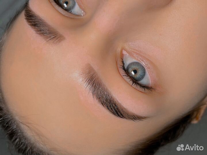 Окрашивание-коррекция бровей ламинирование ресниц