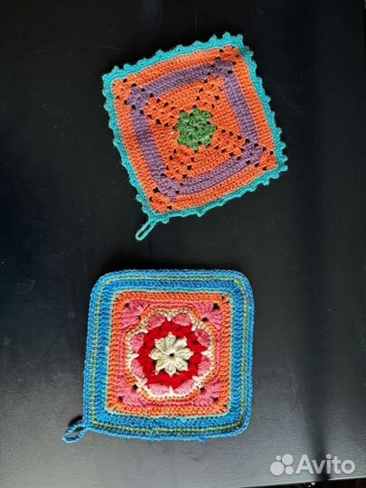 Прихватки вязаные