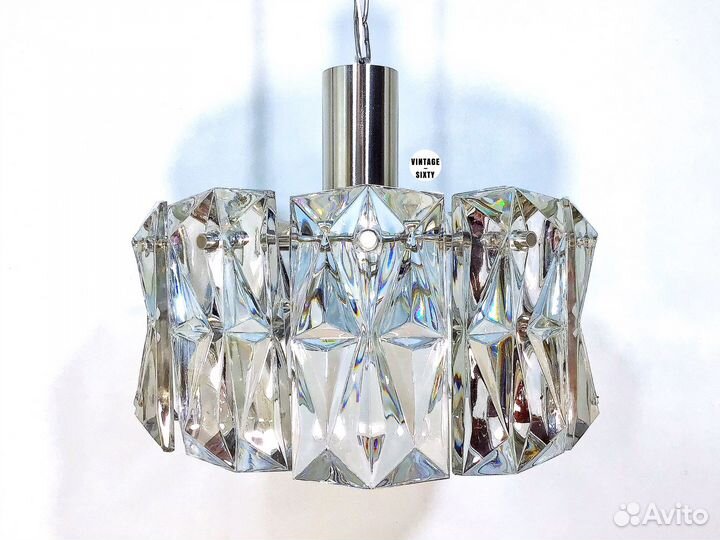 Светильник подвесной хрустальный редкий СССР
