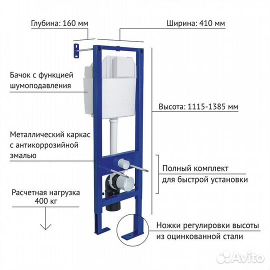 Инсталляция berges атом Line 040344