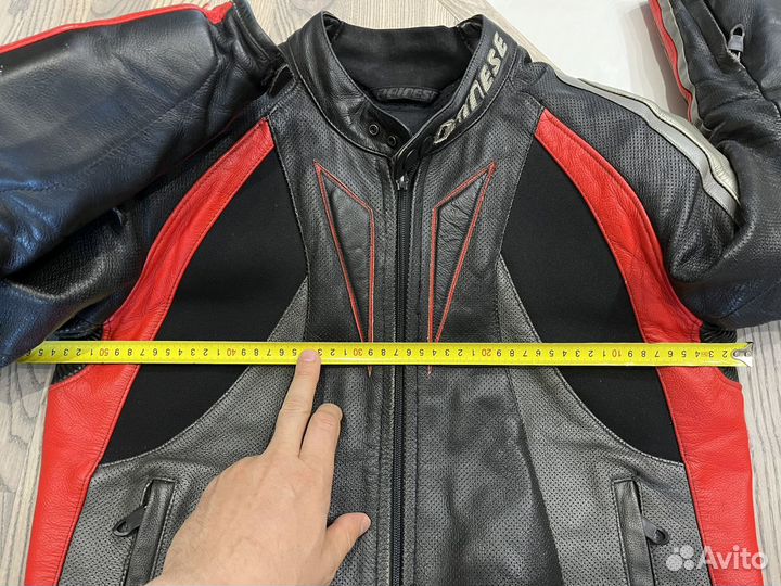 Кожаная мото куртка dainese рр 48 50