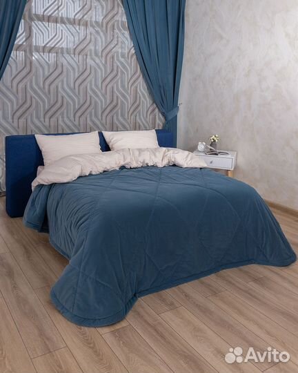 Покрывало богема серо-голубой новое на кровать