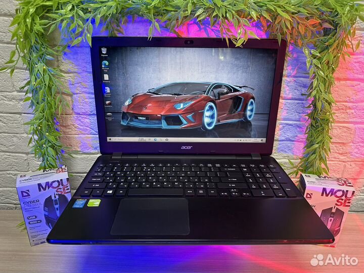 Игровой ноутбук Acer 12GB/SSD/600GB/2видеокарты