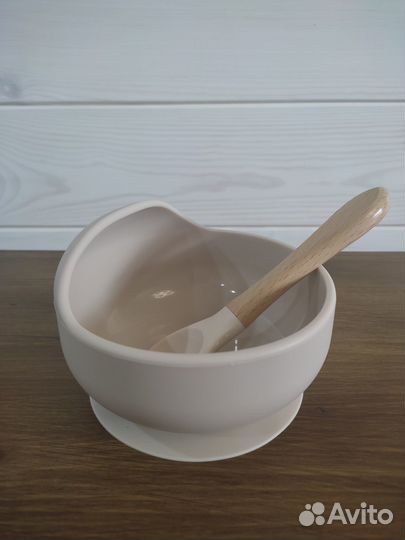 Набор детской силиконовой посуды новый