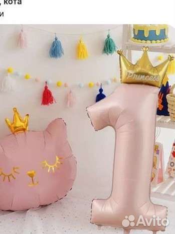 Шарик фольгированный цифра 1