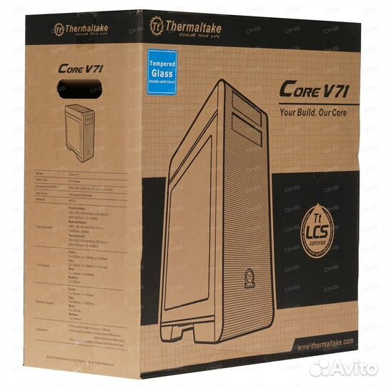 Корпус Thermaltake Core V71 Tempered Glass Edition