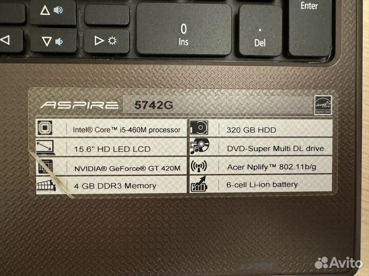 Acer aspire 5742g