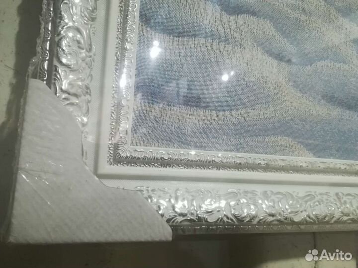 Волки гобеленовая картина в раме