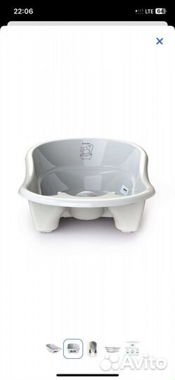 Ванночка для купания с термометром с горкой