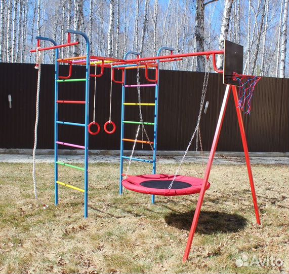 Спортивный детский уличный комплекс Микро с гнездо