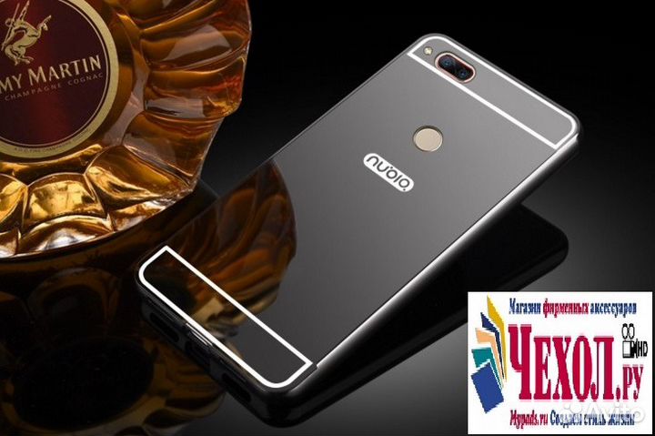 Зеркальный металлический бампер на nubia z17 mini