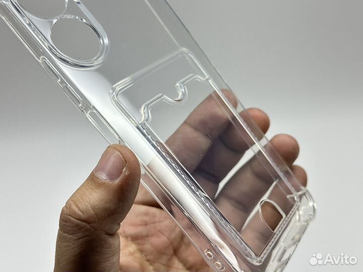 Чехол на xiaomi redmi 13c с карманом для карт