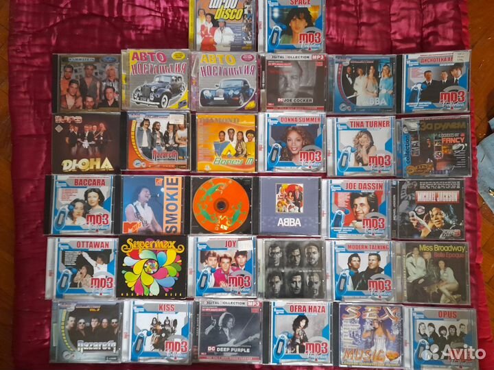 DVD, MP3, CD, диски, много