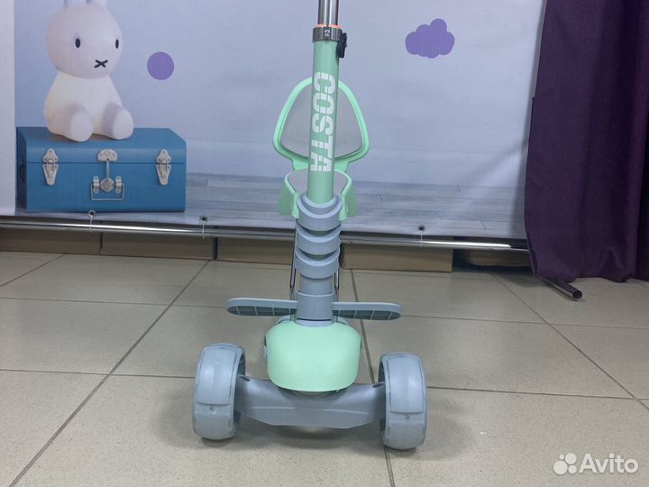 Самокат с родительской ручкой 3в1