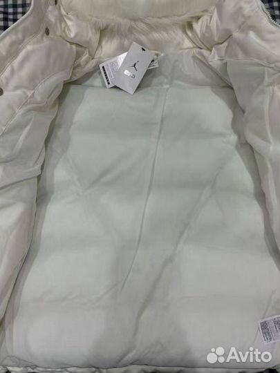 Пуховик Supreme X Air Jordan правильный мех