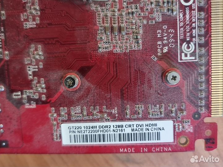 Офисная видеокарта palit nvidea gt220 1 gb рабочая