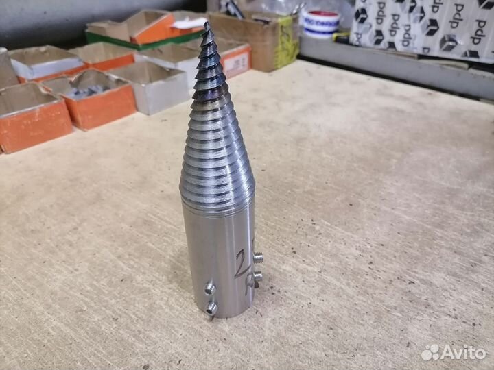 Винтовой дровокол конус- 52 мм 2х заходный