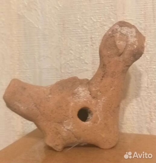 Старинная глиняная свистулька