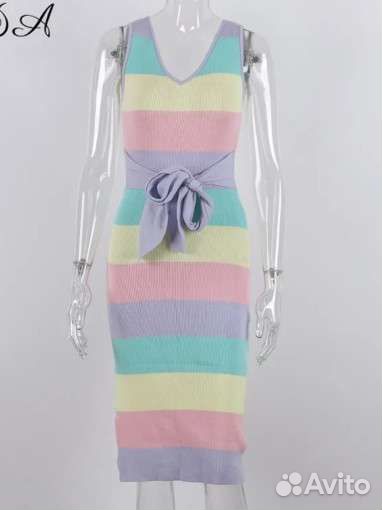 Платье машинная вязка
