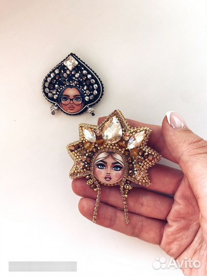 Брошь ручной работы