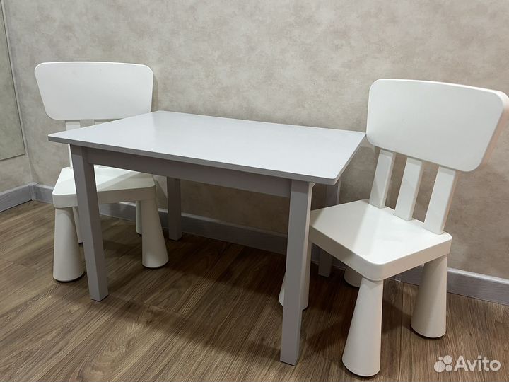 Детский стол и стул IKEA