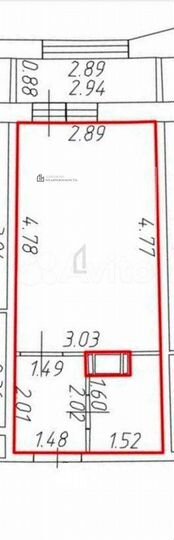 Квартира-студия, 22,7 м², 11/16 эт.