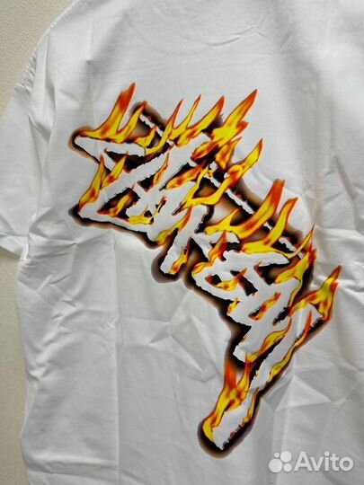 Футболка Stussy SS23 Burning Stock