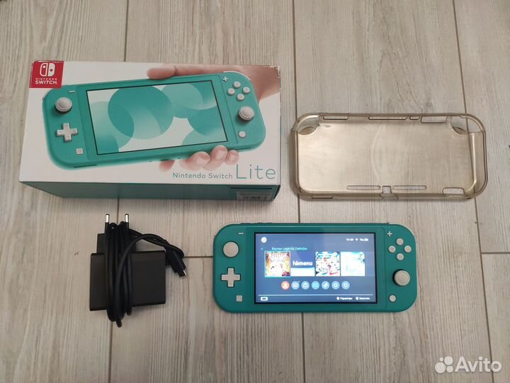 Nintendo Switch Lite, прошитая, MicroSD 64GB