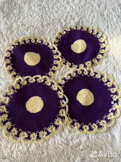 Салфетки вязаные ручная работа